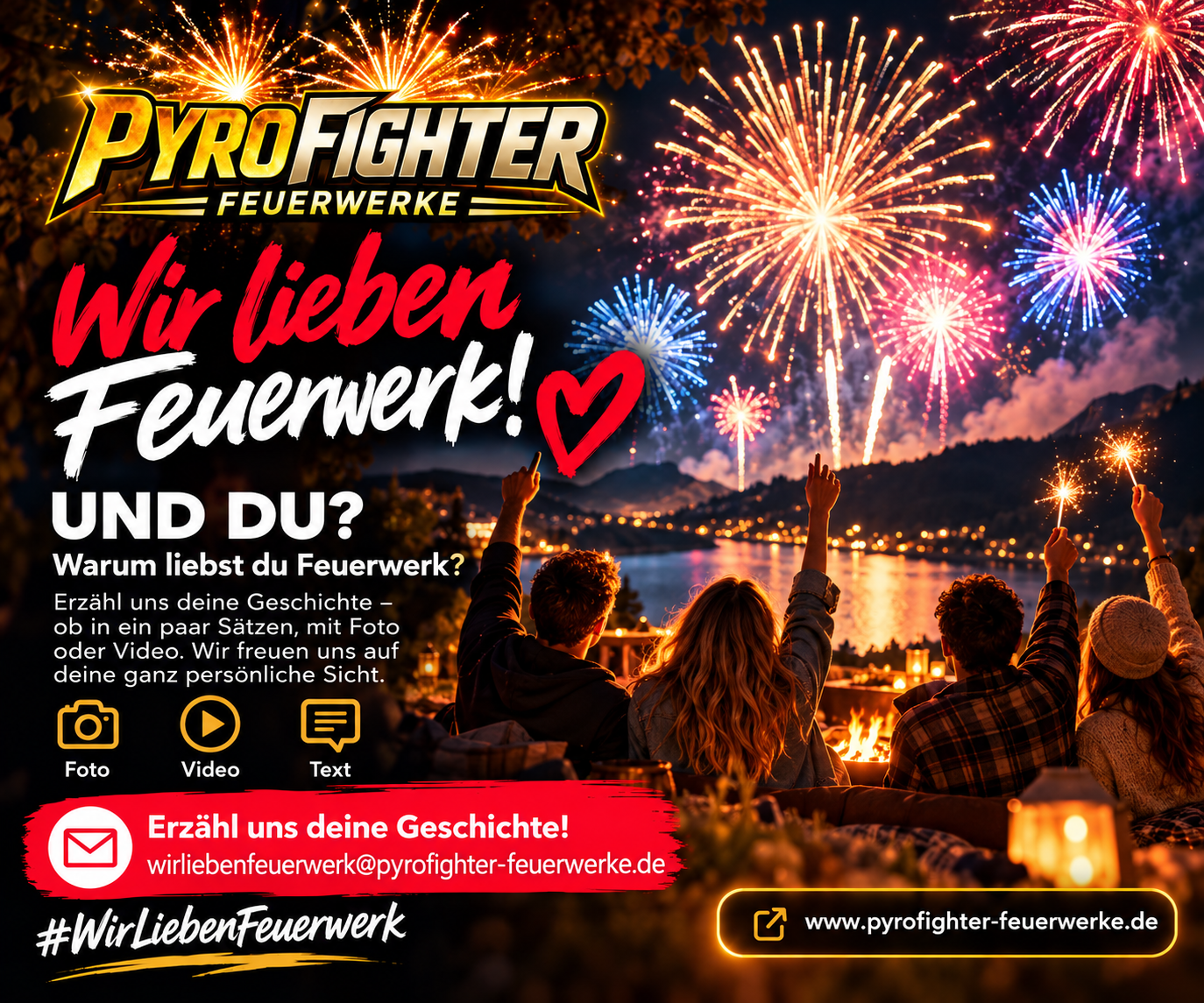 Wir lieben Feuerwerk – Erzähl uns deine Geschichte